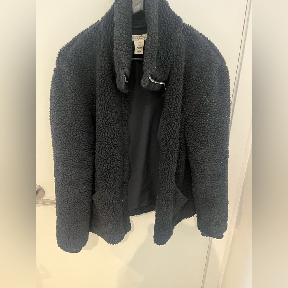Cozy dark grey H&M Sherpa Jacket size small